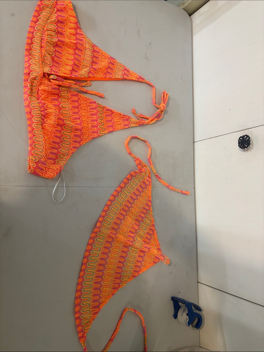 #185 bikini top with head scarf